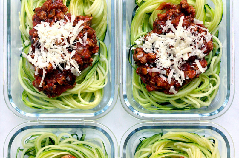Zucchini Noodles with Quick Turkey Bolognese