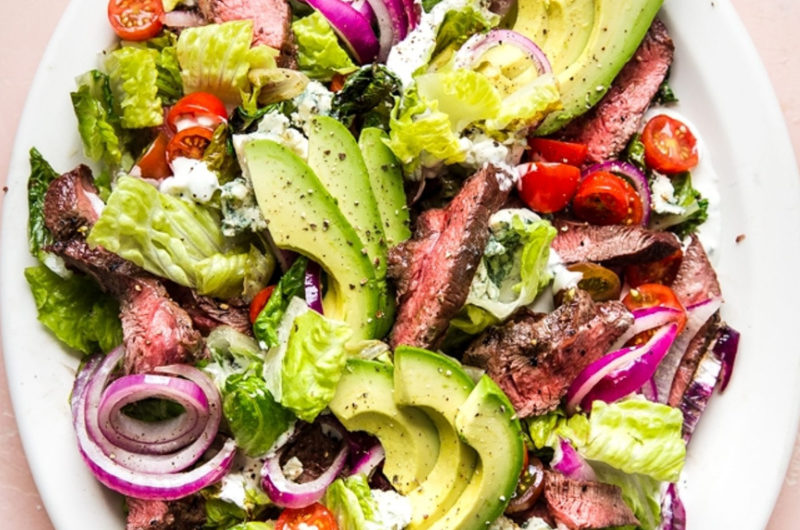 Grilled Steak Salad with Blue Cheese Dressing
