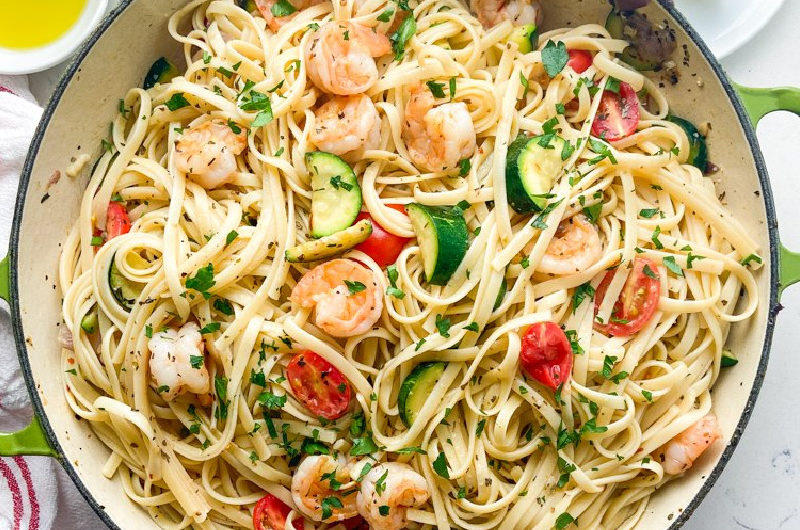 Feisty Shrimp Spaghetti